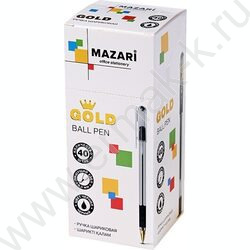 Ручка шар 0,5мм черная Gold /корпус пл.прозр.,с резиновым грипом, сменный стержень 140мм NEW | Фото 3