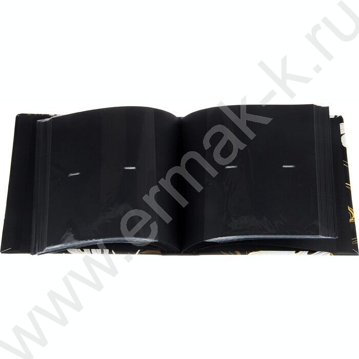 Фотоальбом /200фот./ 10*15 бум.карм.с мемо, клеевой пер-т, черные страницы NEW | Фото 4