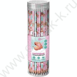 Карандаш ч/гр с ластиком HB Капибара-милашка /тубус NEW | Фото 2