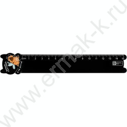 Линейка пл 15см Мопс-бабочка NEW | Фото 1