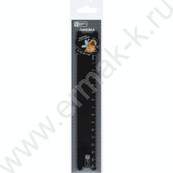 Линейка пл 15см Мопс-бабочка NEW | Фото 2