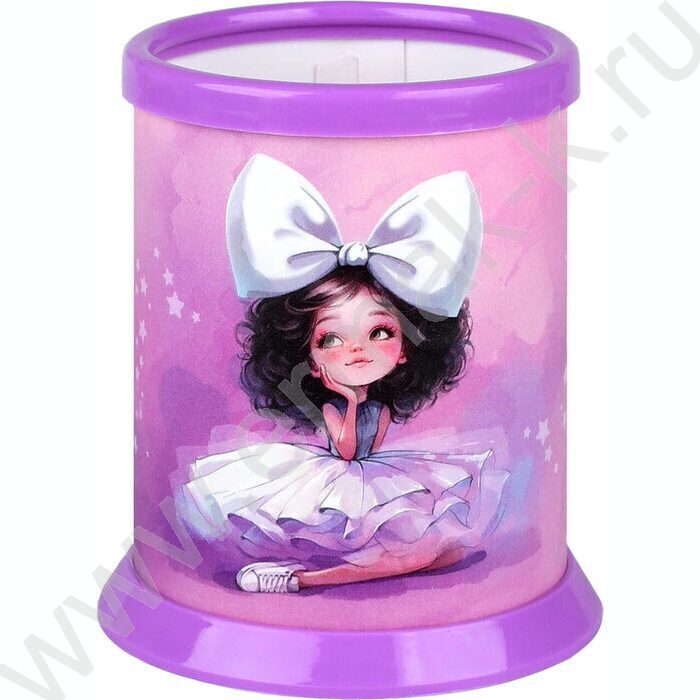 Подставка д/канцелярских принадлежностей  1отд. Балерина с бантом NEW | Фото 1