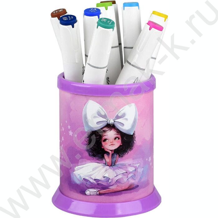 Подставка д/канцелярских принадлежностей  1отд. Балерина с бантом NEW | Фото 5