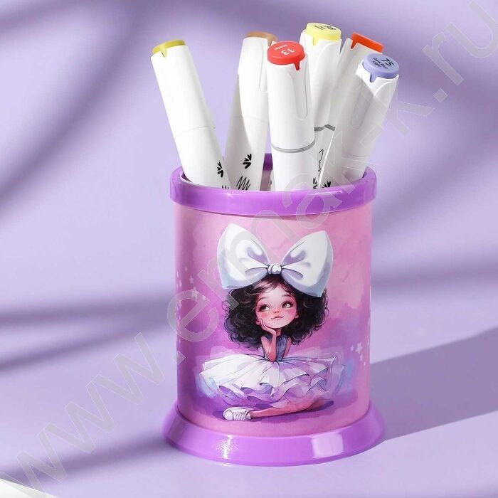 Подставка д/канцелярских принадлежностей  1отд. Балерина с бантом NEW | Фото 6