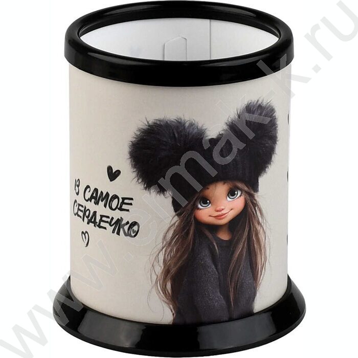 Подставка д/канцелярских принадлежностей  1отд. Девочка в шапке NEW | Фото 1