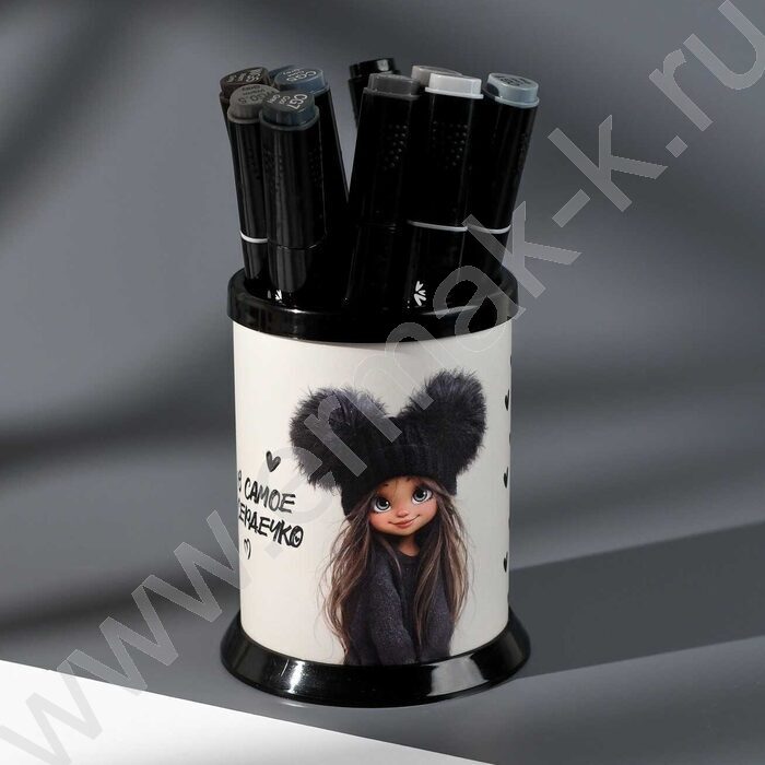 Подставка д/канцелярских принадлежностей  1отд. Девочка в шапке NEW | Фото 6