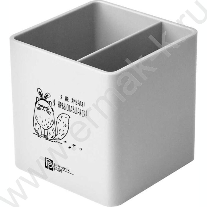 Подставка д/канцелярских принадлежностей  2отд. Кошка в ободке NEW | Фото 1