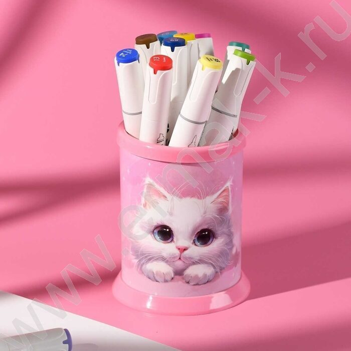 Подставка д/канцелярских принадлежностей  1отд. Белый кот NEW | Фото 6
