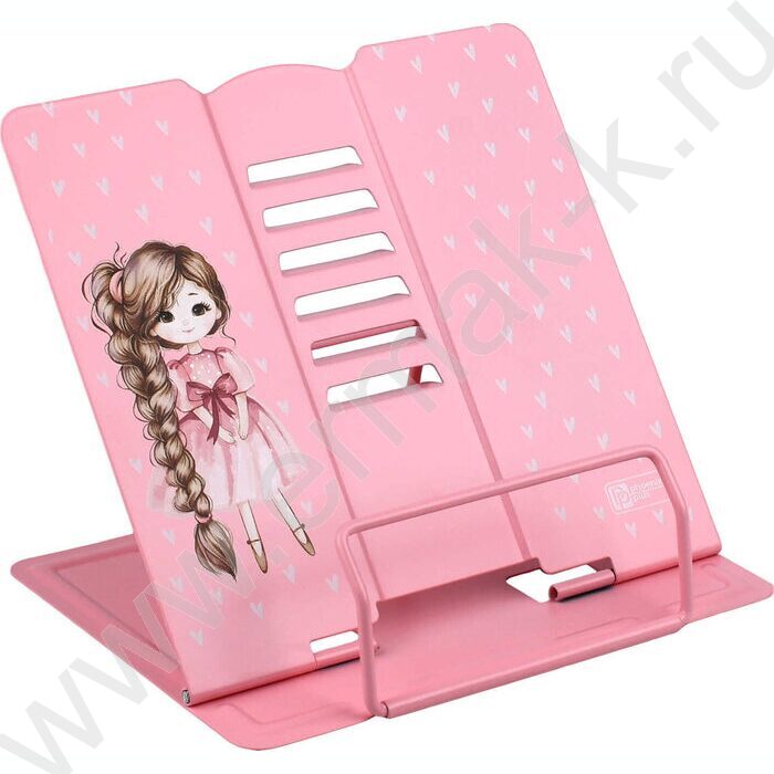 Подставка д/книг метал. Девочка с косой /кол. углов наклона - шесть NEW | Фото 1