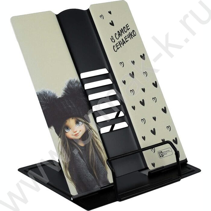 Подставка д/книг метал. Девочка в шапке /кол. углов наклона - шесть NEW | Фото 1