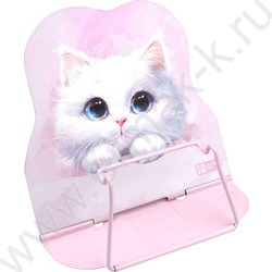 Подставка д/книг метал. Белый кот /кол. углов наклона - три NEW | Фото 1