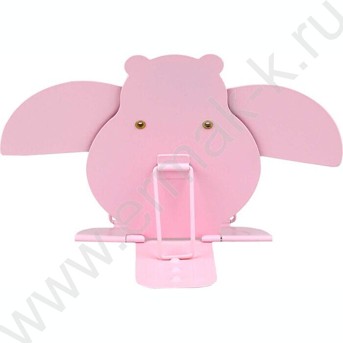 Подставка д/книг метал. Розовый мишка /кол. углов наклона - два,раздвижной механизм для больших  NEW | Фото 5