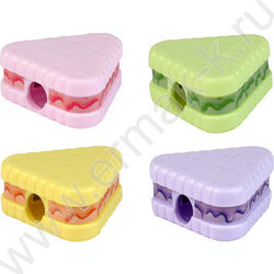 Точилка 1отв. пластик "Балерина с бантом" /с контейнером /ассорти NEW | Фото 3