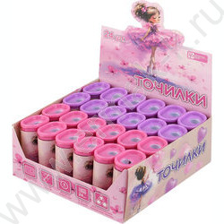 Точилка 1отв. пластик "Балерины" /с контейнером /ассорти NEW | Фото 3