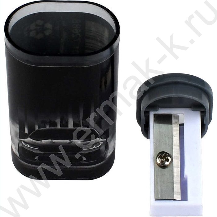 Точилка 1отв. пластик "Форсаж" /с контейнером /ассорти NEW | Фото 2