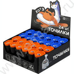 Точилка 1отв. пластик "Суперкот" /с контейнером /ассорти NEW | Фото 3