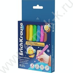 Мелки восковые  8цв Kids Space Animals /эргономичные /европодвес NEW | Фото 1