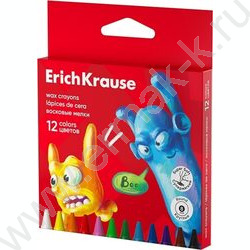 Мелки восковые 12цв Jolly Friends /круглые, диаметр 8мм /европодвес NEW | Фото 1