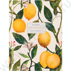 Блокнот  80л А6 тв.обл. "Flora.Paradise.Lemons" NEW | Фото 2