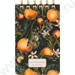 Блокнот 100л А6- спираль "Flora.Paradise.Oranges" линейка NEW | Фото 2