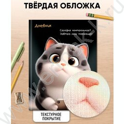 Дневник 1-11кл. /тв.обл./глянец/лен "Смешной котик" NEW | Фото 6