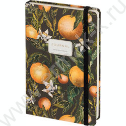 Зап. книжка 100л А5 "Flora.Paradise.Oranges" линейка,на резинке NEW | Фото 1
