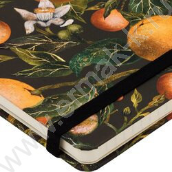 Зап. книжка 100л А5 "Flora.Paradise.Oranges" линейка,на резинке NEW | Фото 6