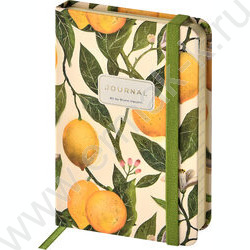 Зап. книжка 100л А6 "Flora.Paradise.Lemons" линейка,на резинке NEW | Фото 1