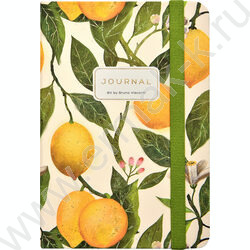 Зап. книжка 100л А6 "Flora.Paradise.Lemons" линейка,на резинке NEW | Фото 2
