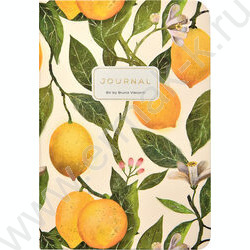 Зап. книжка 100л А6 "Flora.Paradise.Lemons" линейка,на резинке NEW | Фото 3