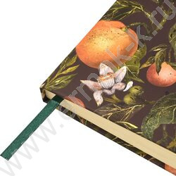 Зап. книжка 100л А6 "Flora.Paradise.Oranges" линейка,на резинке NEW | Фото 5