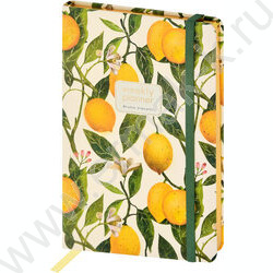 Еженедельник н/дат А5 72л Flora.Paradise.Lemons линейка,на резинке,ляссе NEW | Фото 1