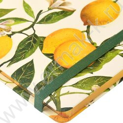 Еженедельник н/дат А5 72л Flora.Paradise.Lemons линейка,на резинке,ляссе NEW | Фото 4