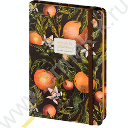 Еженедельник н/дат А5 72л Flora.Paradise.Oranges линейка,на резинке,ляссе NEW | Фото 1