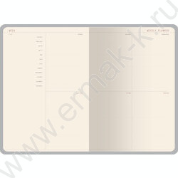 Еженедельник н/дат А5 72л Flora.Paradise.Oranges линейка,на резинке,ляссе NEW | Фото 3