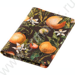 Обложка д/паспорта Flora.Paradise.Oranges /экокожа NEW | Фото 2