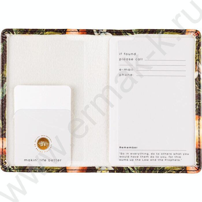 Обложка д/паспорта Flora.Paradise.Oranges /экокожа NEW | Фото 3