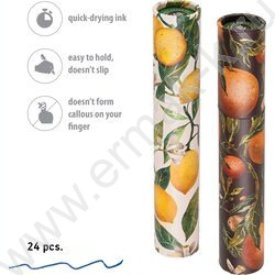 Ручка шар DreamWrite. Flora.Paradise синяя 0,7мм /корпус SOFT TOUCH NEW | Фото 6