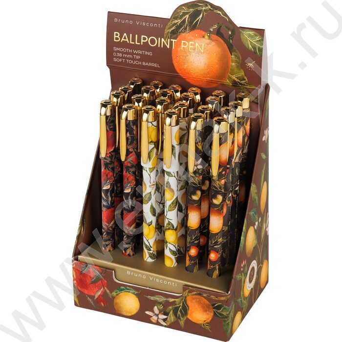 Ручка шар HappyWrite.Flora.Paradise синяя 0,38мм /корпус SOFT TOUCH NEW | Фото 4