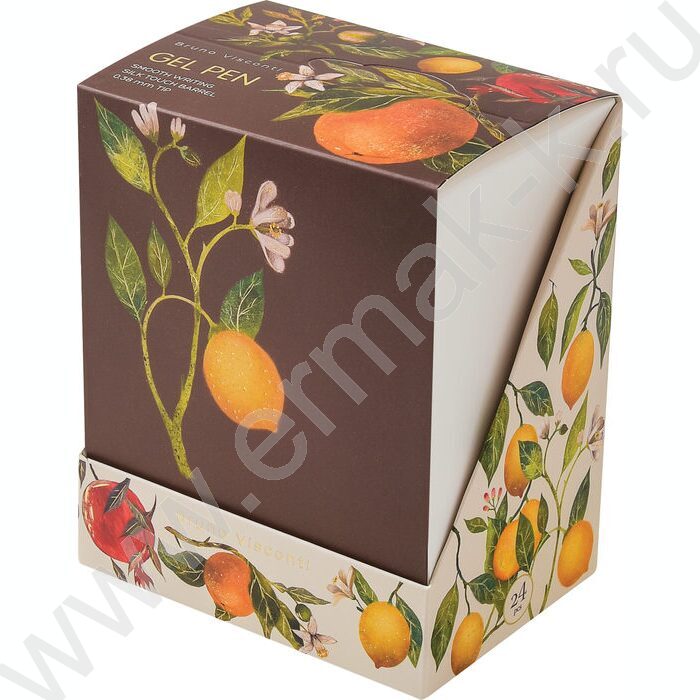 Ручка гелевая черная 0,38мм UniWrite.Flora.Paradise /корпус SOFT TOUCH NEW | Фото 5