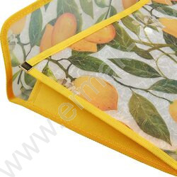 Папка-конверт с окантовкой на кнопке Flora.Paradise.Лимоны NEW | Фото 2