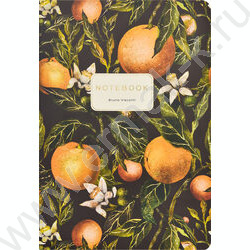 Тетрадь  40л клетка "Flora.Paradaise.Oranges" 70 г/м2 бежевая бумага NEW | Фото 2