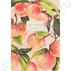 Тетрадь  40л клетка "Flora.Paradaise.Персики" 70 г/м2 бежевая бумага NEW | Фото 2