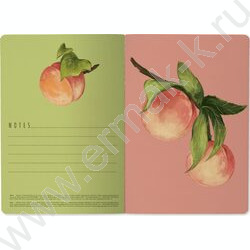 Тетрадь  40л клетка "Flora.Paradaise.Персики" 70 г/м2 бежевая бумага NEW | Фото 6