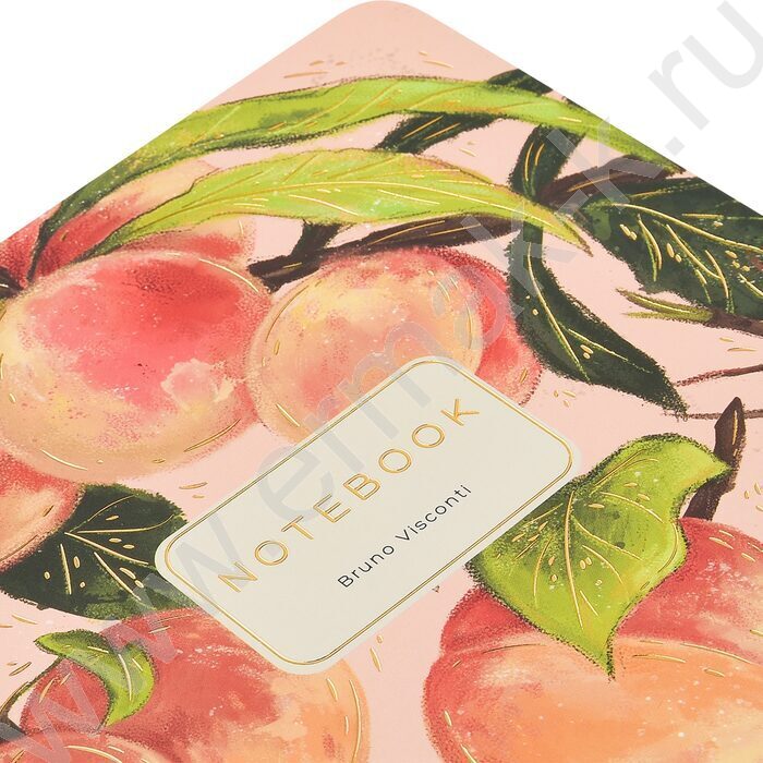 Тетрадь  40л клетка "Flora.Paradaise.Персики" 70 г/м2 бежевая бумага NEW | Фото 8