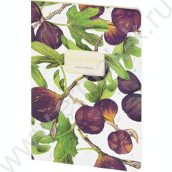 Тетрадь  40л клетка "Flora.Paradaise.Инжир" 70 г/м2 бежевая бумага NEW | Фото 1