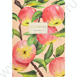 Тетрадь  40л клетка "Flora.Paradaise.Яблоки" 70 г/м2 бежевая бумага NEW | Фото 2