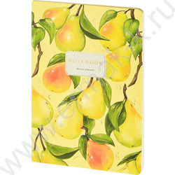 Тетрадь  40л клетка "Flora.Paradaise.Груши" 70 г/м2 бежевая бумага NEW | Фото 1