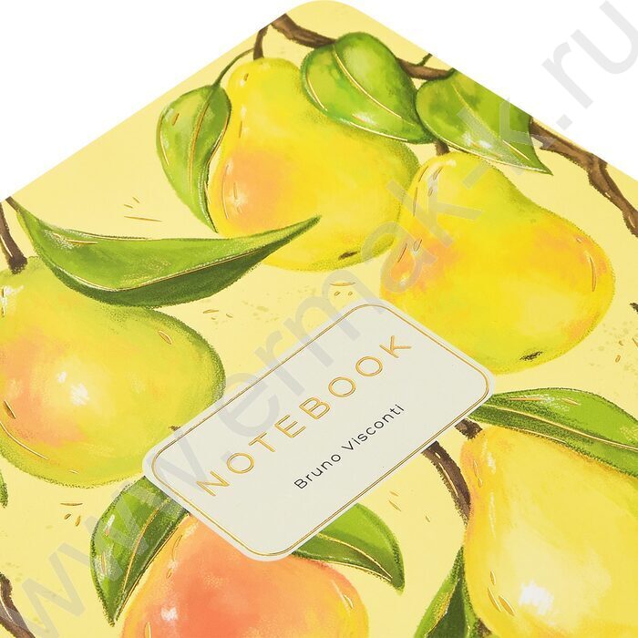 Тетрадь  40л клетка "Flora.Paradaise.Груши" 70 г/м2 бежевая бумага NEW | Фото 8