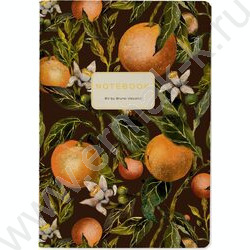 Тетрадь  40л линейка "Flora.Paradaise.Oranges" 70 г/м2 бежевая бумага NEW | Фото 1